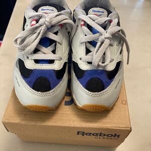Reebok Kids Sneakers - Gray, Black, and Blue